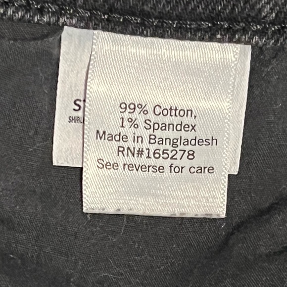 SO Black Cutoff Shorts Women 11/30W Stretch Raw Edge Fray Hem Denim Jeans - Picture 5 of 5